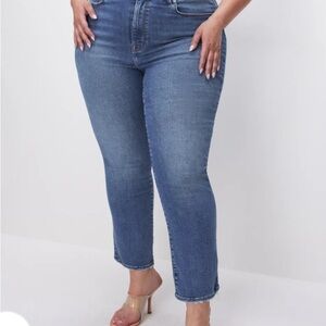 Good American Always Fit Good Legs Straight Jeans 14-18